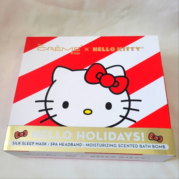 Hello Kitty x the Creme Shop Gift Set Collab•Silk Sleep Mask •Headband•Bath Bomb - Picture 10 of 10